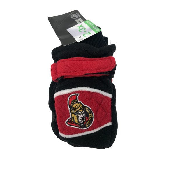 NHL Other - NHL | Ottawa Senators Children's Winter Mittens | Black & Red | Size 2-3x